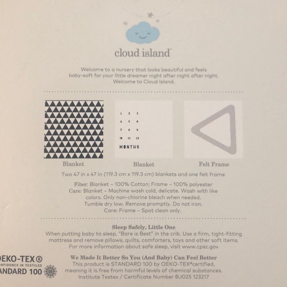 Cloud Island Muslim blankets and frame set - Picture 3 of 3